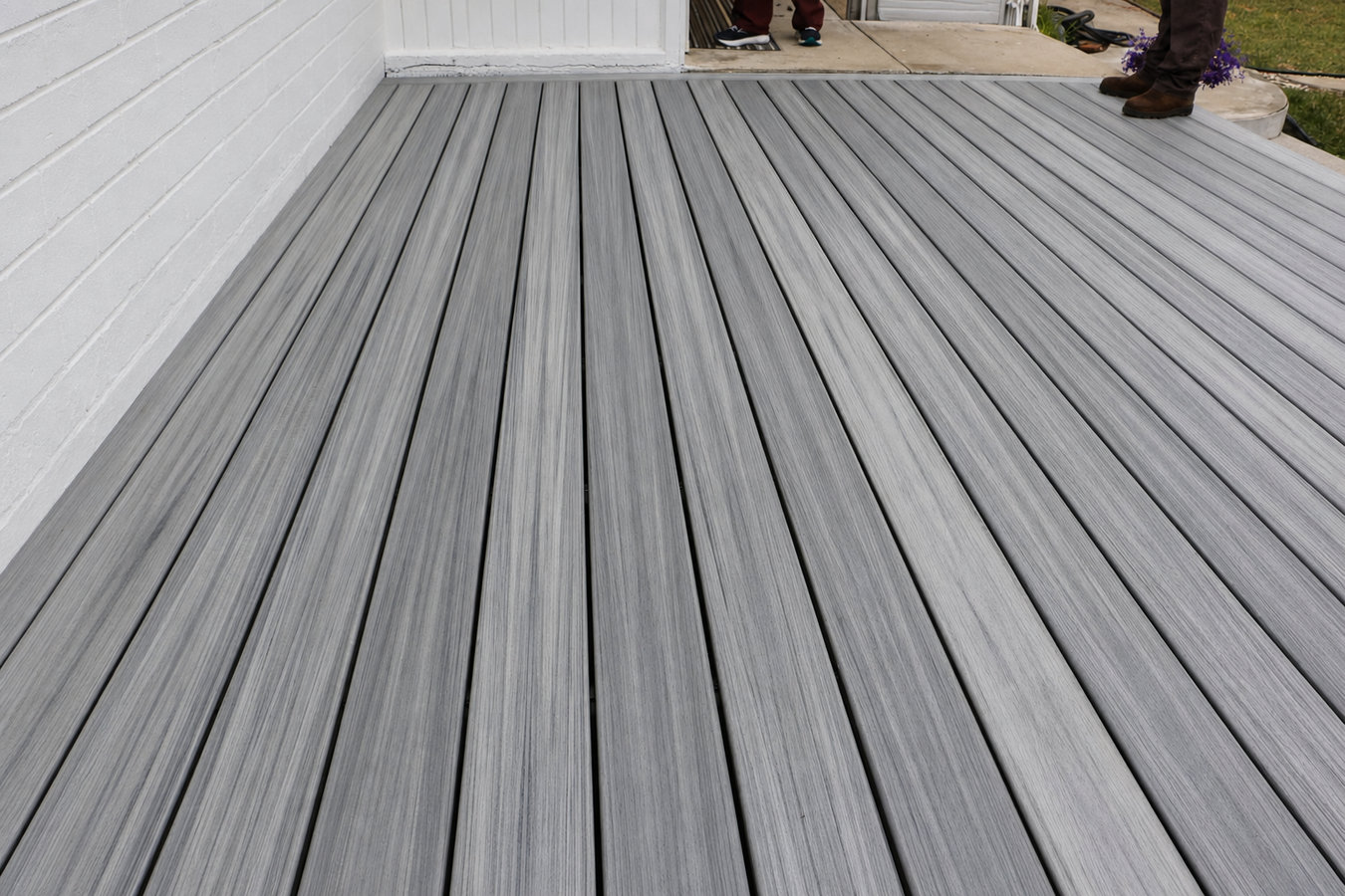 Trex deck installation
